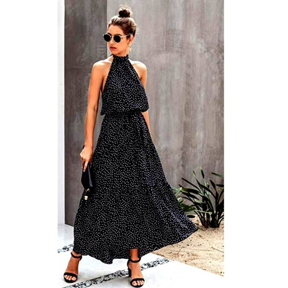 Spot On Boho Halter Maxi - Picture 3 of 4